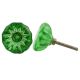 Green Paneled Sides Glass Cabinet Knob